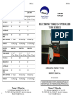 SM-281A Tube Roller Specifications and Operating Instructions