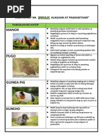 EPP 4 - QUARTER 1 - Wastong Pamamaraan Sa Pangangalaga NG Hayop | PDF