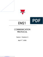 Carlo Gavazzi Em21 Communication Protocol v1 Rev0