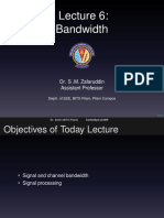 Dr. Zafaruddin Lecture on Signal Bandwidth
