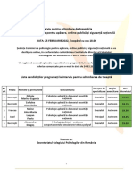 Comisia de Psihologie Pentru Aparare Ordine Publica Si Siguranta Nationala - Candidati Schimbare Treapta 25.02.2022