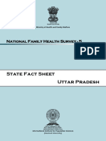 State Fact Sheet Uttar Pradesh: National Family Health Survey - 5