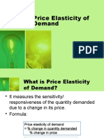 Price Elasticity of Demand