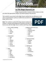 Amazon FBA Magic Keyword List