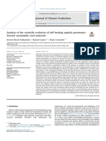 Analysis of The Scientific Evolution of Self-Healing Asphalt Pavements-Toward Sustainable Road Materials