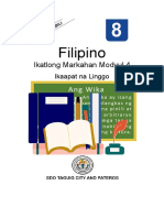 Filipino: Ikatlong Markahan Modyul 4