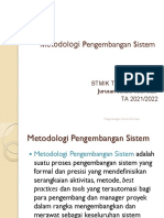 Metodologi Pengembangan Sistem