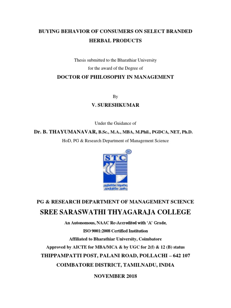 bharathiar university thesis submission form
