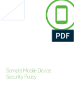 Sophos Sample Mobile Device Security Policy - 2