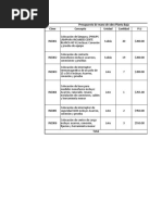 Precios de Instalaciones Eléctricas y Tubos PDF