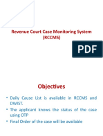 Revenue Court Case Monitoring System (RCCMS)