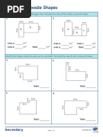 Area of Compound Shapes Answers 250215 131417 | PDF
