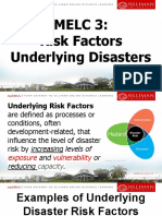 MELC 3 - Risk Factors Underlying Disasters