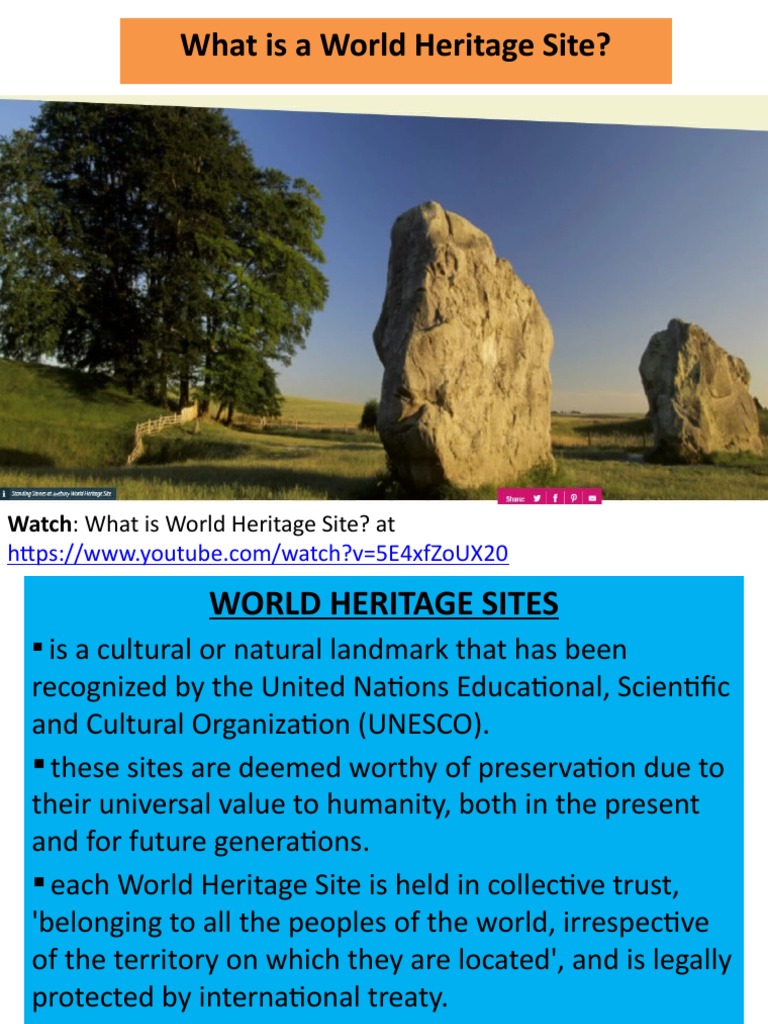 Understanding World Heritage Sites | PDF | World Heritage Site ...
