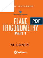 Arihant Plane Trigonometry SL Loney