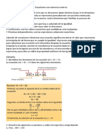 Ecuaciones Con Números Enteros