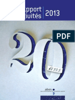 Rapport d`Activités 2013