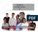 World Literature II: Bscriminology 2-A L P H A (Group 2)