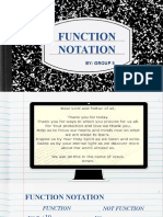 Math Function Notation