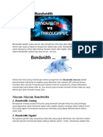 Pengertian Bandwidth Dan Throughput Analisis Kebutuhan Bandwidth