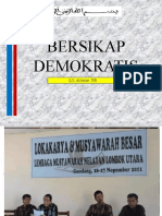 Bersikap Demokratis