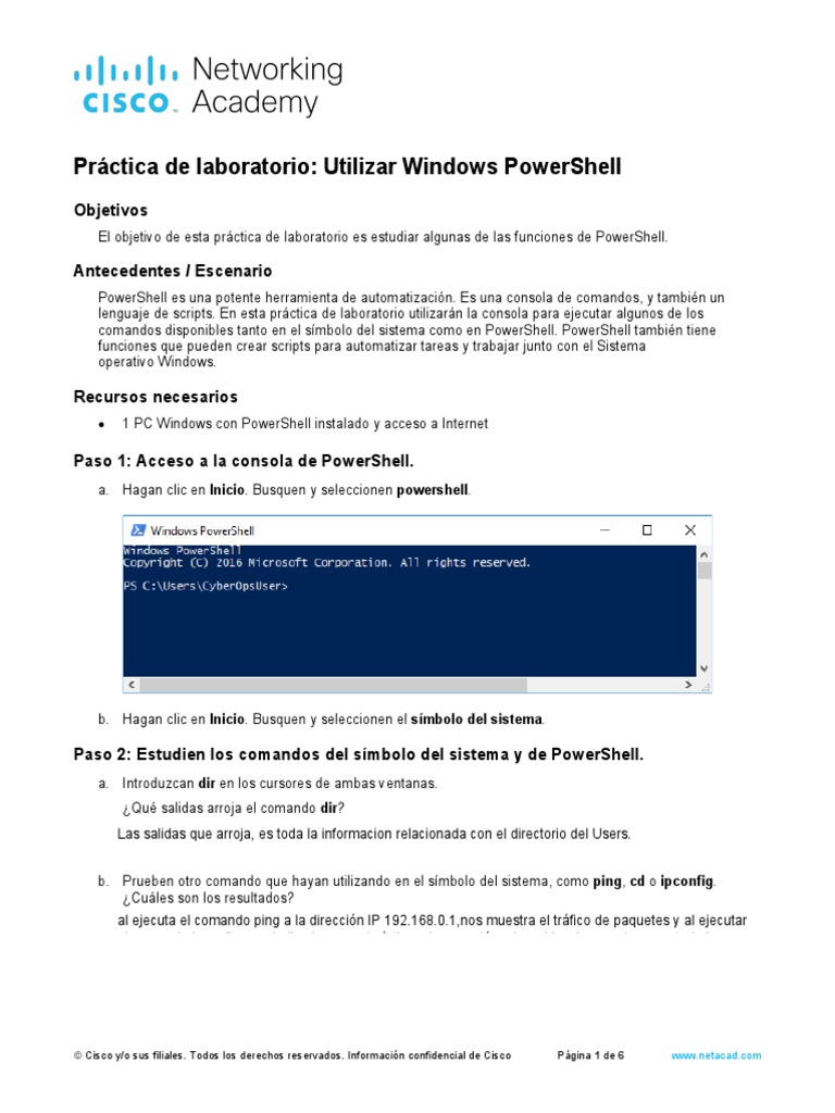 Introducción a PowerShell en Windows | PDF | Interfaz de línea de ...
