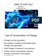 Welcome To Phys 241!: Coulomb's Law