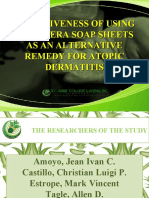 Effectiveness of Using Aloe Vera Soap Sheets As An Alternative Remedy For Atopic Dermatitis