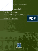 Censo Nacional de Gobierno 2011