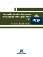 Censo Nacional de Gobiernos Municipales y Delegacionales 2017