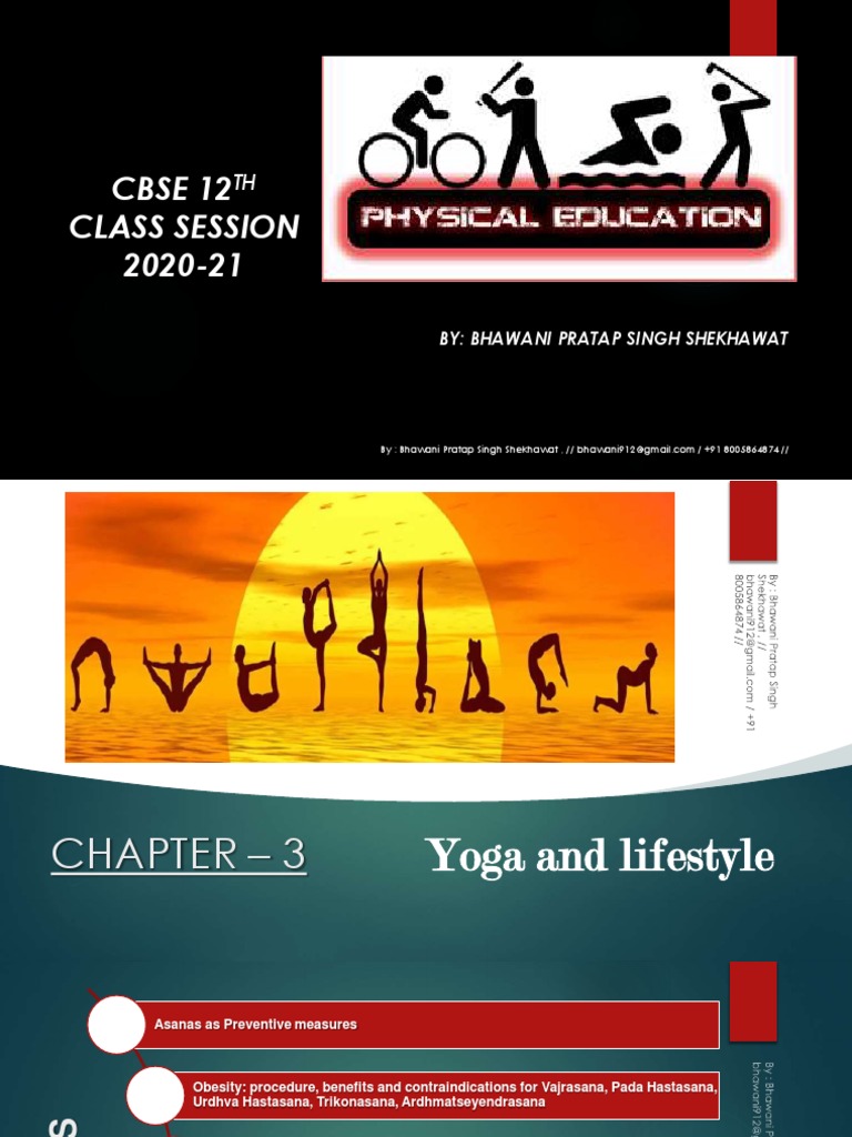 Class 12 Chapter 3 Pe | PDF | Back Pain | Asana