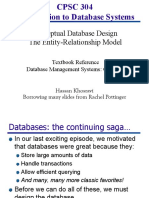 Conceptual Database Design The Entity-Relationship Model: Textbook Reference Database Management Systems: Chapter 2