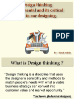 Design Thinking Fundamental and Its Critical Role in Car Designing