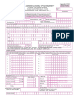 Appendix-XXII: IGNOU Term-End Exam Form