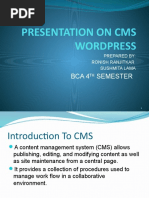 Presentation On Cms Wordpress