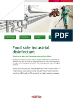 Industrial Disinfectants for the food industry