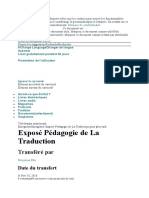 Exposé Pédagogie de La Traduction - PDF