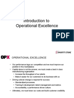 Introduction To Operational Excellence