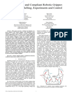 Novel Smart and Compliant Robotic Gripper: Design, Modelling, Experiments and Control