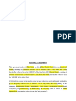 Rental Agreement Format