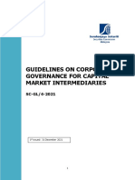 Corporate Governance Guidelines For Capital Market Intermediaries