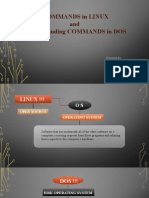 Commands in Linux and Corresponding COMMANDS in DOS