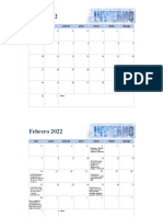 Calendario Enero-Abril 2022