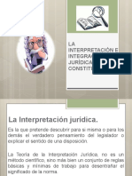 La Interpretación e Integracion Juridica Constitucional