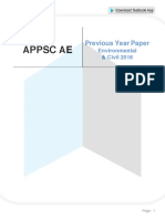 APPSC AE Enviornmental & Civil 2016
