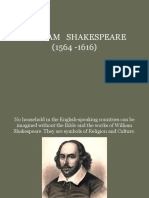 Shakespeare's Life & Works in 40 Characters