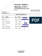 Programa Calendarizado de Mano de Obra