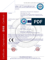 Certificate of Compliance: Certificate's Holder: Wenzhou Shuntong Medical Devices Co., LTD