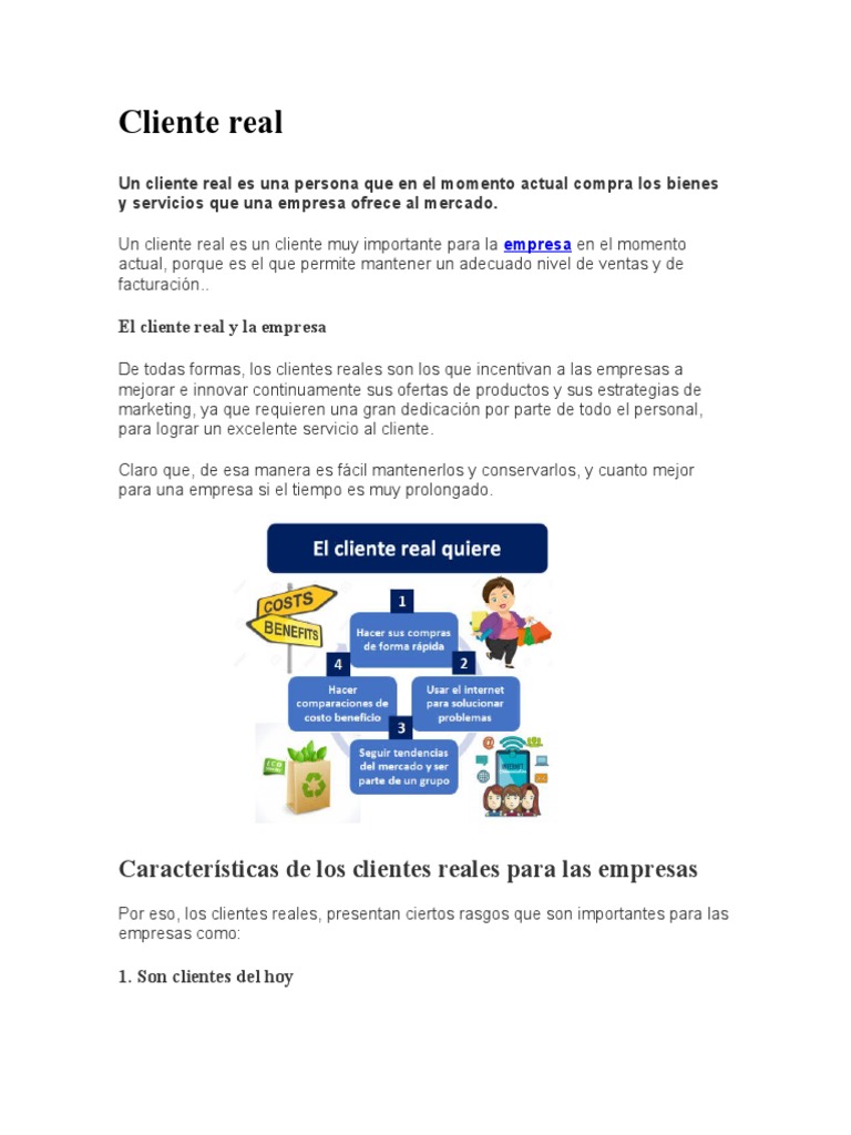 Tipo de Cliente Real | PDF | Business | Cliente