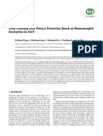 Research Article: Deep Learning Data Privacy Protection Based On Homomorphic Encryption in Aiot